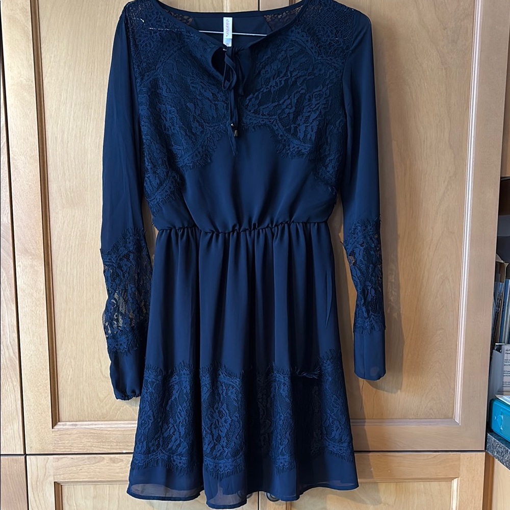 Xhilaration Blue Bishop Sleeve Sundress